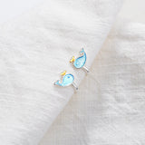 Sterling Silver Whale Stud Earrings for Kids