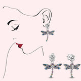 Sterling Silver Pansy Flower Cactus Earrings