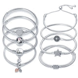 Sterling Silver CZ Chain Bracelet for Women