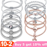 Sterling Silver CZ Chain Bracelet for Women