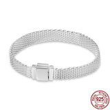Sterling Silver CZ Chain Bracelet for Women