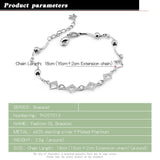 Sterling Silver Heart Bracelet Women