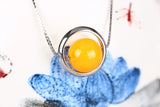 Sterling Silver Round Pearl Pendant Blank 11mm