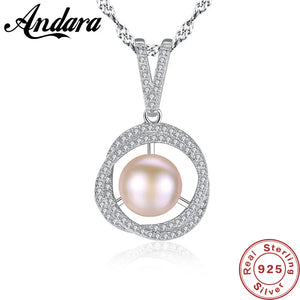 Sterling Silver Freshwater Pearl Necklace for Women