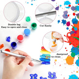 100 Strips 600 Pots Empty Paint Strips Clear Plastic Storage Containers