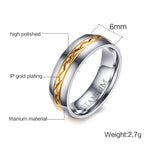 Titanium Ring for Women Wedding Band