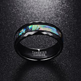 100% Tungsten Carbide Multi-Faceted Polishing Promise Band Men Rings