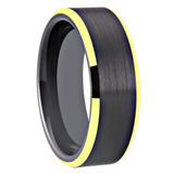 Tungsten Carbide Wedding Ring Matte Finish Engraving Anniversary Jewelry