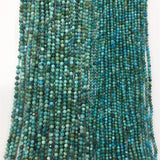 Natural Green Faceted Hubei Turquoise 2.5-3.5MM Bracelet