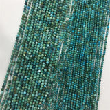 Natural Green Faceted Hubei Turquoise 2.5-3.5MM Bracelet