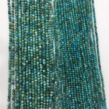 Natural Green Faceted Hubei Turquoise 2.5-3.5MM Bracelet