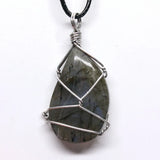 Personalized Labradorite Stone Pendant - Christmas Gift