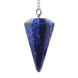 Silver Plated Healing Crystal Quartz Pyramid Pendulum