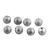 Vintage 925 Silver Tibetan Lucky Symbol Beads Eight Buddhist Auspicious Beads