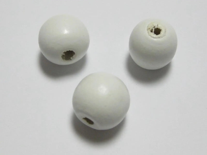 100 14mm Round Wood Beads~Wooden Beads