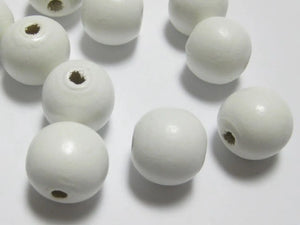 100 14mm Round Wood Beads~Wooden Beads