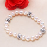 Baroque Pearl Strand Bracelet for Women Wedding Bridesmaid Gift