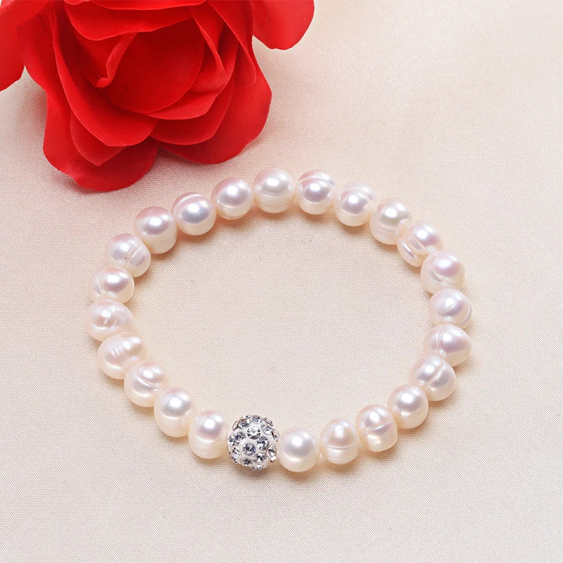 Baroque Freshwater Pearl Bracelet, Wedding Bridesmaid Gift