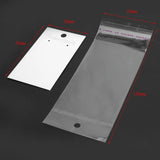 100 Earring Display Cards with Self Adhesive Bags