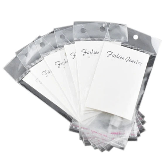 100 Earring Display Cards with Bags
