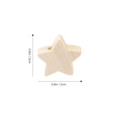 Wooden Bead Star Shaped Beads for Crafts DIY Jewelry Making