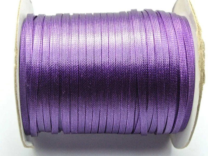 100 Yards Dark Purple Waxed Cord Craft Lace String Thread