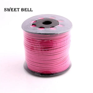 100 Yards 3x1.5mm Flat Faux Suede Cord Beading Thread SZ0001