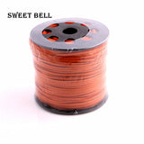 100 Yards 3x1.5mm Flat Faux Suede Cord Beading Thread SZ0001