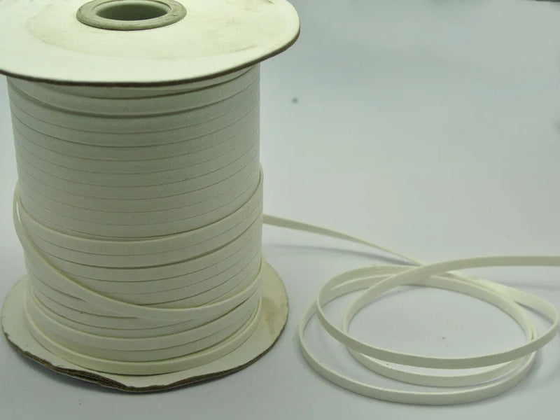 100 Yards FLAT Waxed Cord Craft Lace Thread 4mm