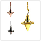 Copper Pendulum for Divination Spiritual Reiki Symbols Charms Jewelry