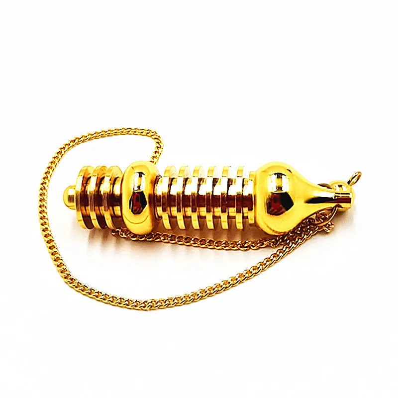 100% Copper Pendulum Natural Stone Amulet Healing Pyramid Spiritual Pendulums