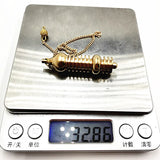 100% Copper Pendulum Natural Stone Amulet Healing Pyramid Spiritual Pendulums