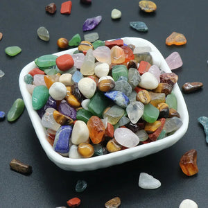100g Natural Crystal Stone Gravel Polishing Reiki Home Decoration