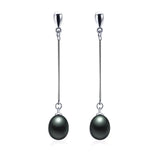 925 Sterling Silver Freshwater Pearl Earrings in Jewelry Box