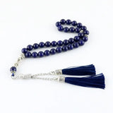 100% Lapis Lazuli Beads Islamic Prayer Bracelet Jewelry Tasbih Misbaha
