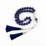 100% Lapis Lazuli Beads Islamic Prayer Bracelet Jewelry Tasbih Misbaha