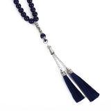 100% Lapis Lazuli Beads Islamic Prayer Bracelet Jewelry Tasbih Misbaha