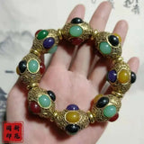 Natural Green Chalcedony Bracelet Men's Women's Jade Jewelry