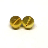 Natural Light Yellow Amber Beads 2A+Mexica Blue-amber 12mm Round Bead 2pcs/lot
