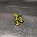 Natural Light Yellow Amber Beads 2A+Mexica Blue-amber 12mm Round Bead 2pcs/lot
