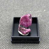 Natural Myanmar Fluorescent Ruby Rough Stones Healing Crystals +Box 27*27*25mm