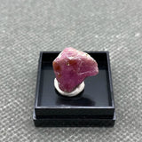 Natural Myanmar Fluorescent Ruby Rough Stones Healing Crystals +Box 27*27*25mm