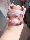 Natural Xinjiang Silk Jade Bracelet Handcarved Emerald Jade Bracelet Women