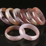 Natural Xinjiang Silk Jade Bracelet Handcarved Emerald Jade Bracelet Women