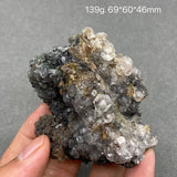 Natural Calcite Pyrite Ore Specimen Quartz Crystal Gemstone