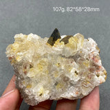 Natural Calcite Pyrite Ore Specimen Quartz Crystal Gemstone