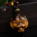Tiger Eye Jade Pendant Necklace - Zodiac Tiger