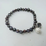 Black Freshwater Pearl Bracelet