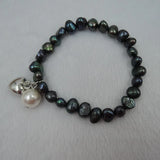 Natural Freshwater Black Pearl Bracelet