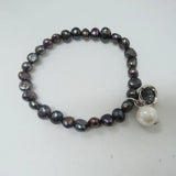 Black Freshwater Pearl Bracelet